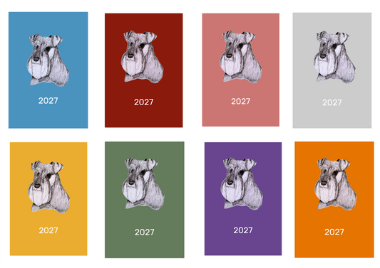 Schnauzer Week Per View 2027 Diary: A4, A5 or A6, Dog Show, Normal or Appointment