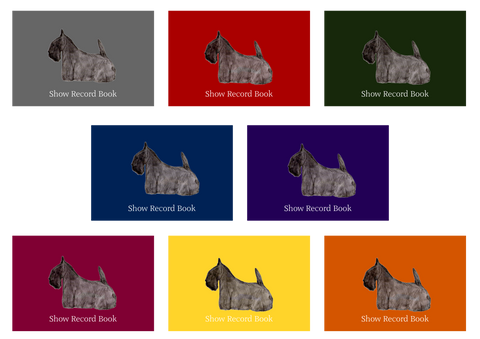 Scottish Terrier Dog Show Record Book