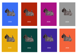 Scottish Terrier Week Per View 2026 Diary: A4, A5 or A6, Dog Show, Normal or Appointment