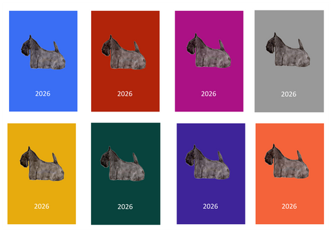 Scottish Terrier Week Per View 2026 Diary: A4, A5 or A6, Dog Show, Normal or Appointment