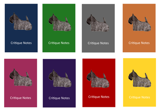Scottish Terrier Dog Show Judging Critique Notes Book A5