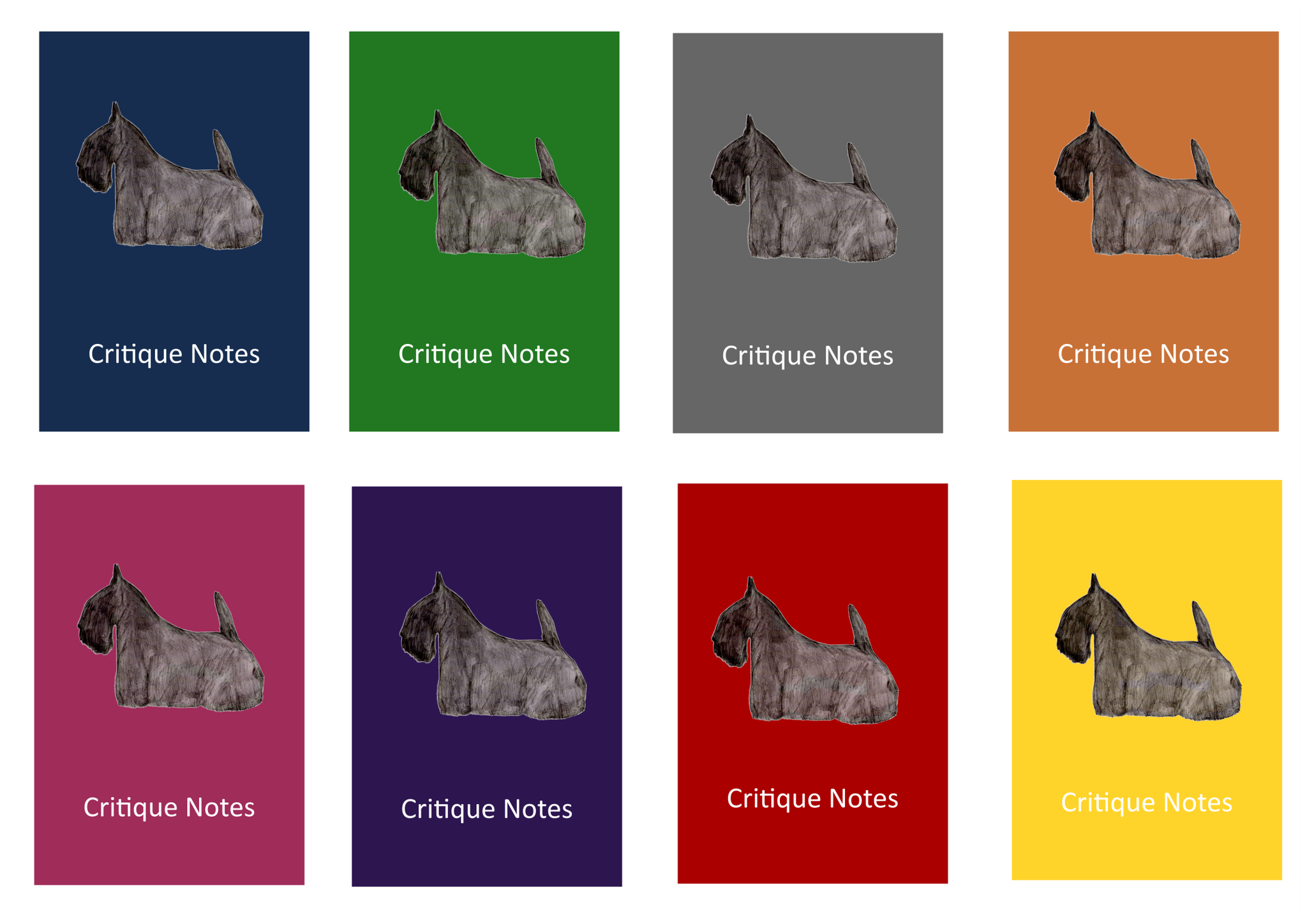 Scottish Terrier Dog Show Judging Critique Notes Book A5