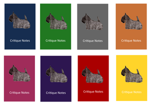 Scottish Terrier Dog Show Judging Critique Notes Book A5