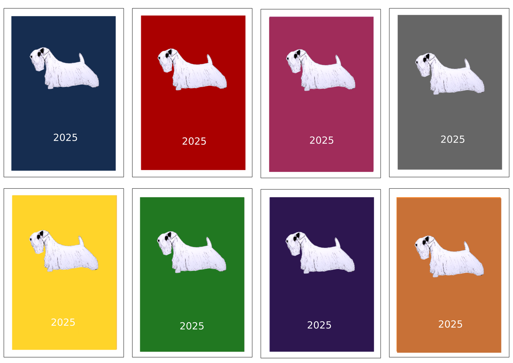 Sealyham Terrier Week Per View Diary: A4, A5 or A6, Dog Show, Normal or Appointment