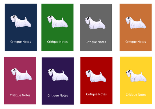 Sealyham Terrier Dog Show Judging Critique Notes Book A5