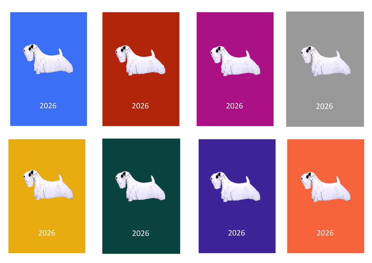 Sealyham Terrier Week Per View 2026 Diary: A4, A5 or A6, Dog Show, Normal or Appointment