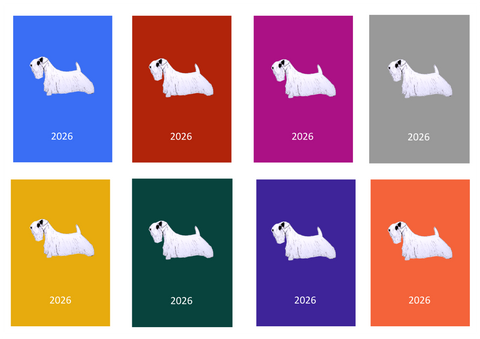 Sealyham Terrier Week Per View 2026 Diary: A4, A5 or A6, Dog Show, Normal or Appointment
