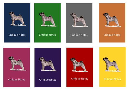 Shar Pei Dog Show Judging Critique Notes Book A5