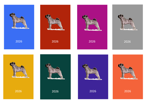 Shar Pei Week Per View 2026 Diary: A4, A5 or A6, Dog Show, Normal or Appointment