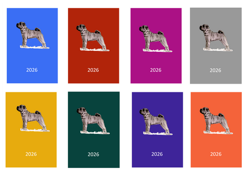 Shar Pei Week Per View 2026 Diary: A4, A5 or A6, Dog Show, Normal or Appointment