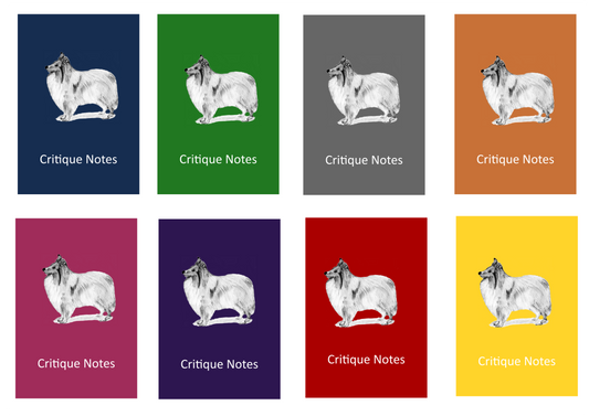 Shetland Sheepdog Dog Show Judging Critique Notes Book A5