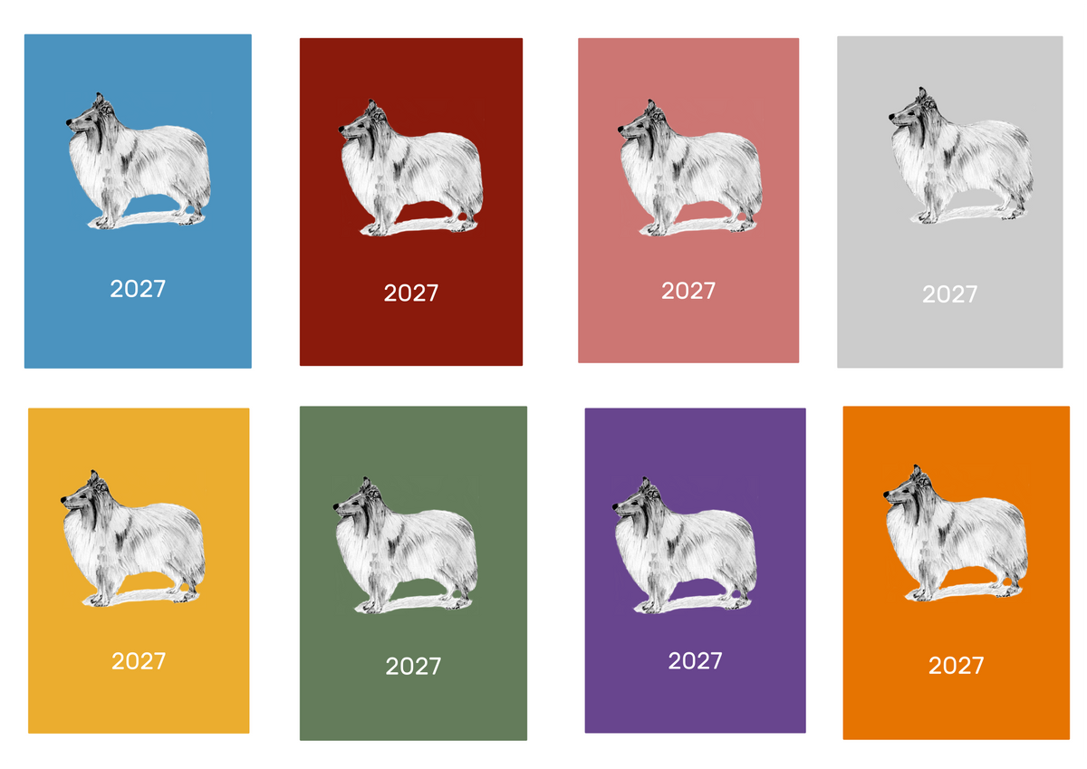 Shetland Sheepdog Week Per View 2027 Diary: A4, A5 or A6, Dog Show, Normal or Appointment