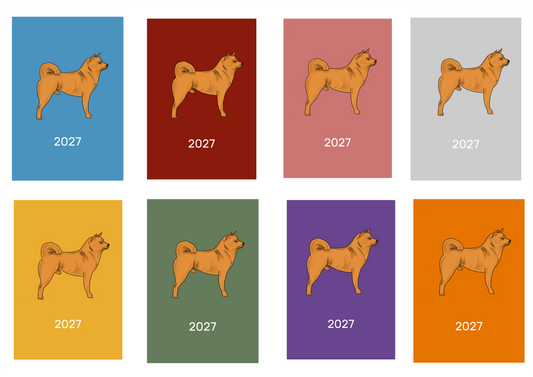 Japanese Shiba Inu Week Per View 2027 Diary: A4, A5 or A6, Dog Show, Normal or Appointment