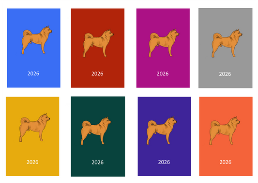Japanese Shiba Inu Week Per View 2026 Diary: A4, A5 or A6, Dog Show, Normal or Appointment