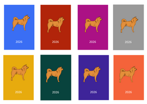 Japanese Shiba Inu Week Per View 2026 Diary: A4, A5 or A6, Dog Show, Normal or Appointment
