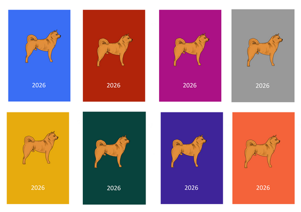 Japanese Shiba Inu Week Per View 2026 Diary: A4, A5 or A6, Dog Show, Normal or Appointment