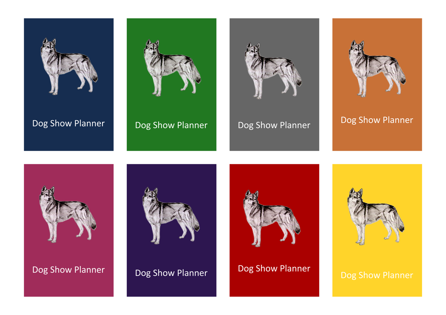 Siberian Husky Dog Show Planner Book