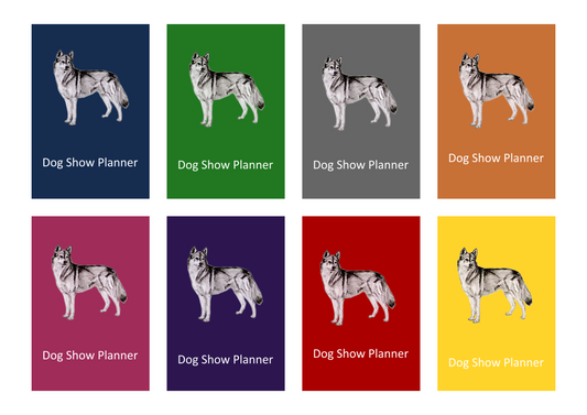 Siberian Husky Dog Show Planner Book