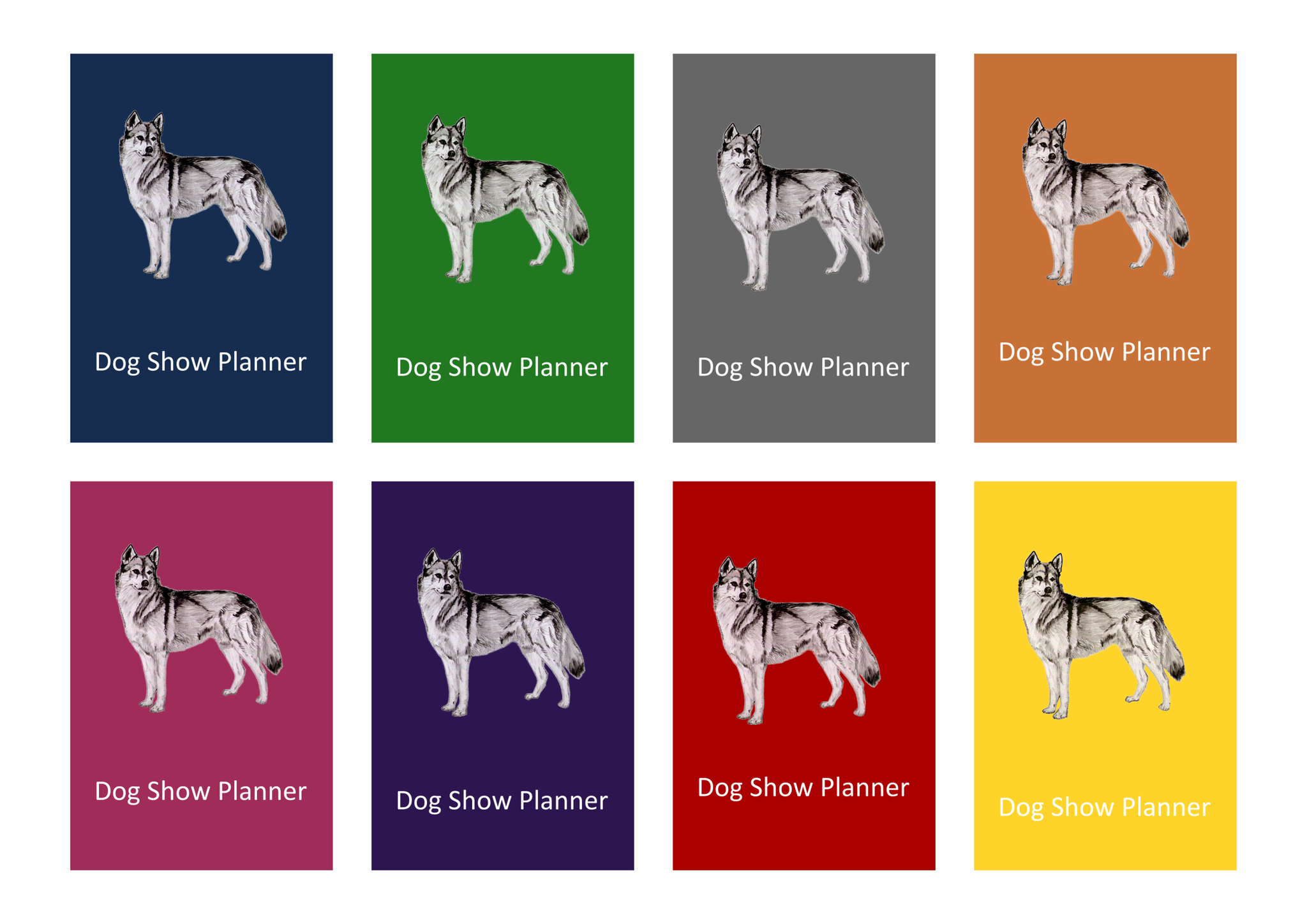 Siberian Husky Dog Show Planner Book