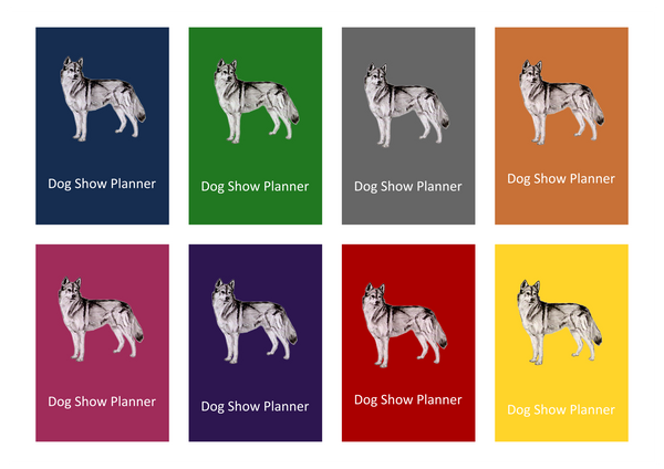 Siberian Husky Dog Show Planner Book