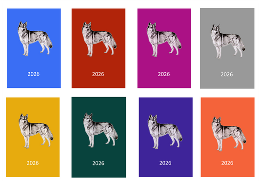 Siberian Husky Week Per View 2026 Diary: A4, A5 or A6, Dog Show, Normal or Appointment