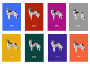 Siberian Husky Week Per View 2026 Diary: A4, A5 or A6, Dog Show, Normal or Appointment