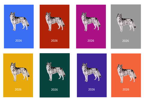 Siberian Husky Week Per View 2026 Diary: A4, A5 or A6, Dog Show, Normal or Appointment