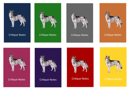 Siberian Husky Dog Show Judging Critique Notes Book A5
