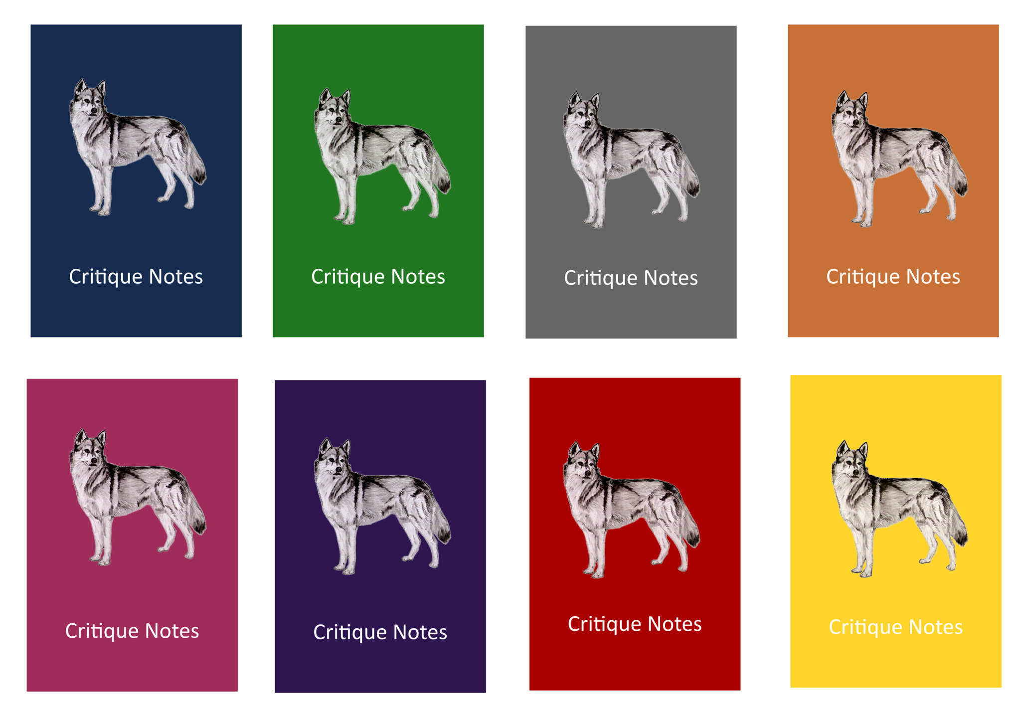 Siberian Husky Dog Show Judging Critique Notes Book A5