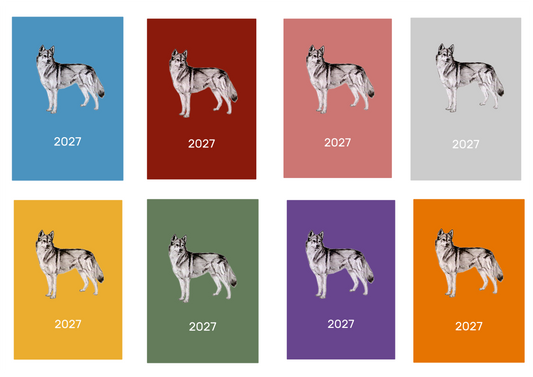 Siberian Husky Week Per View 2027 Diary: A4, A5 or A6, Dog Show, Normal or Appointment