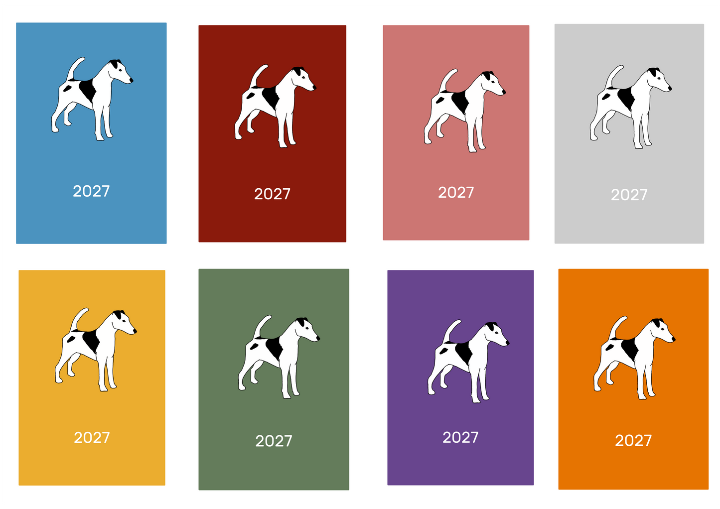 Smooth Fox Terrier Week Per View 2027 Diary: A4, A5 or A6, Dog Show, Normal or Appointment