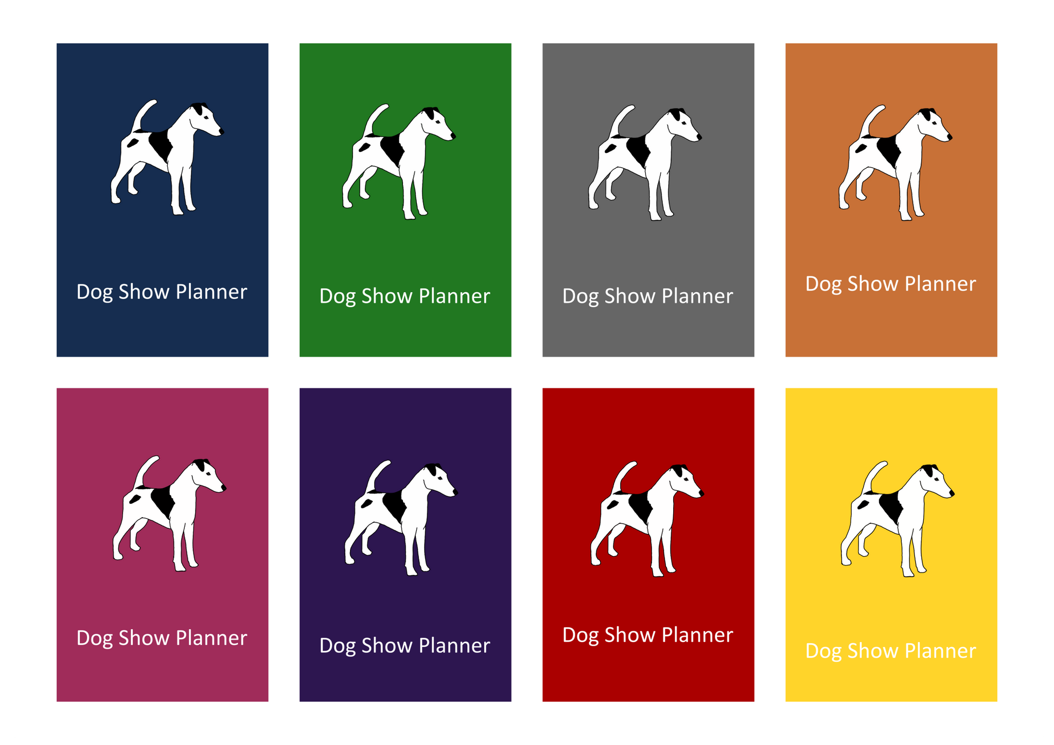 Smooth Fox Terrier Dog Show Planner Book