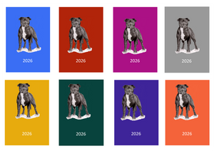 Staffordshire Bull Terrier Week Per View 2026 Diary: A4, A5 or A6, Dog Show, Normal or Appointment