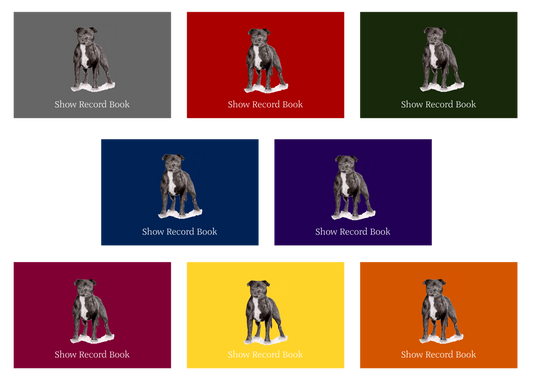 Staffordshire Bull Terrier Dog Show Record Book