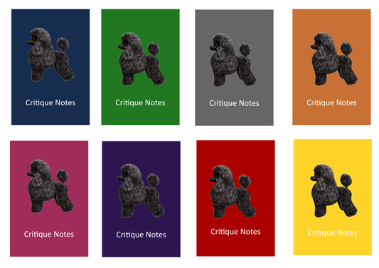 Poodle Dog Show Judging Critique Notes Book A5
