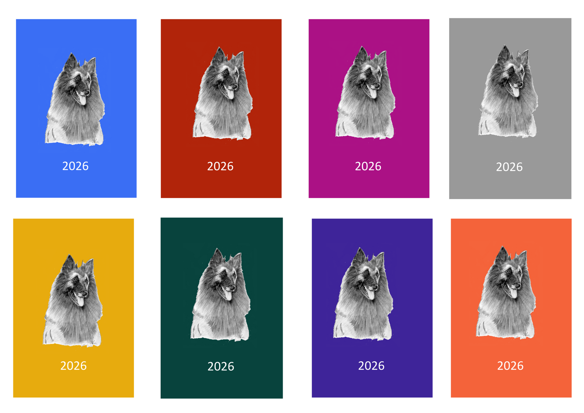 Belgian Shepherd Dog (Terveuren) Week Per View 2026 Diary: A4, A5 or A6, Dog Show, Normal or Appointment