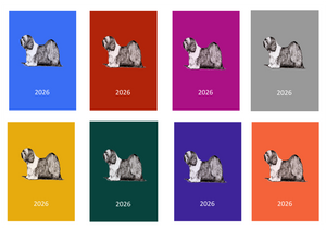 Tibetan Terrier Week Per View 2026 Diary: A4, A5 or A6, Dog Show, Normal or Appointment
