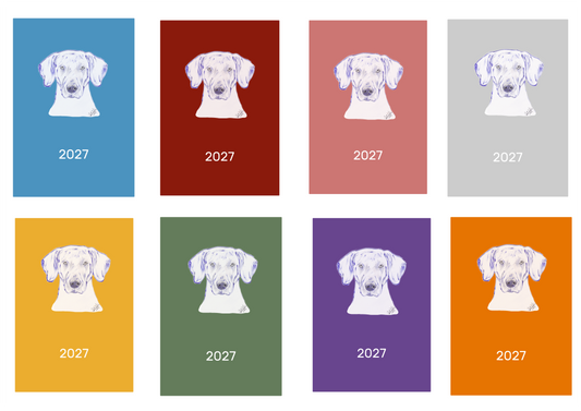 Weimaraner Week Per View 2027 Diary: A4, A5 or A6, Dog Show, Normal or Appointment