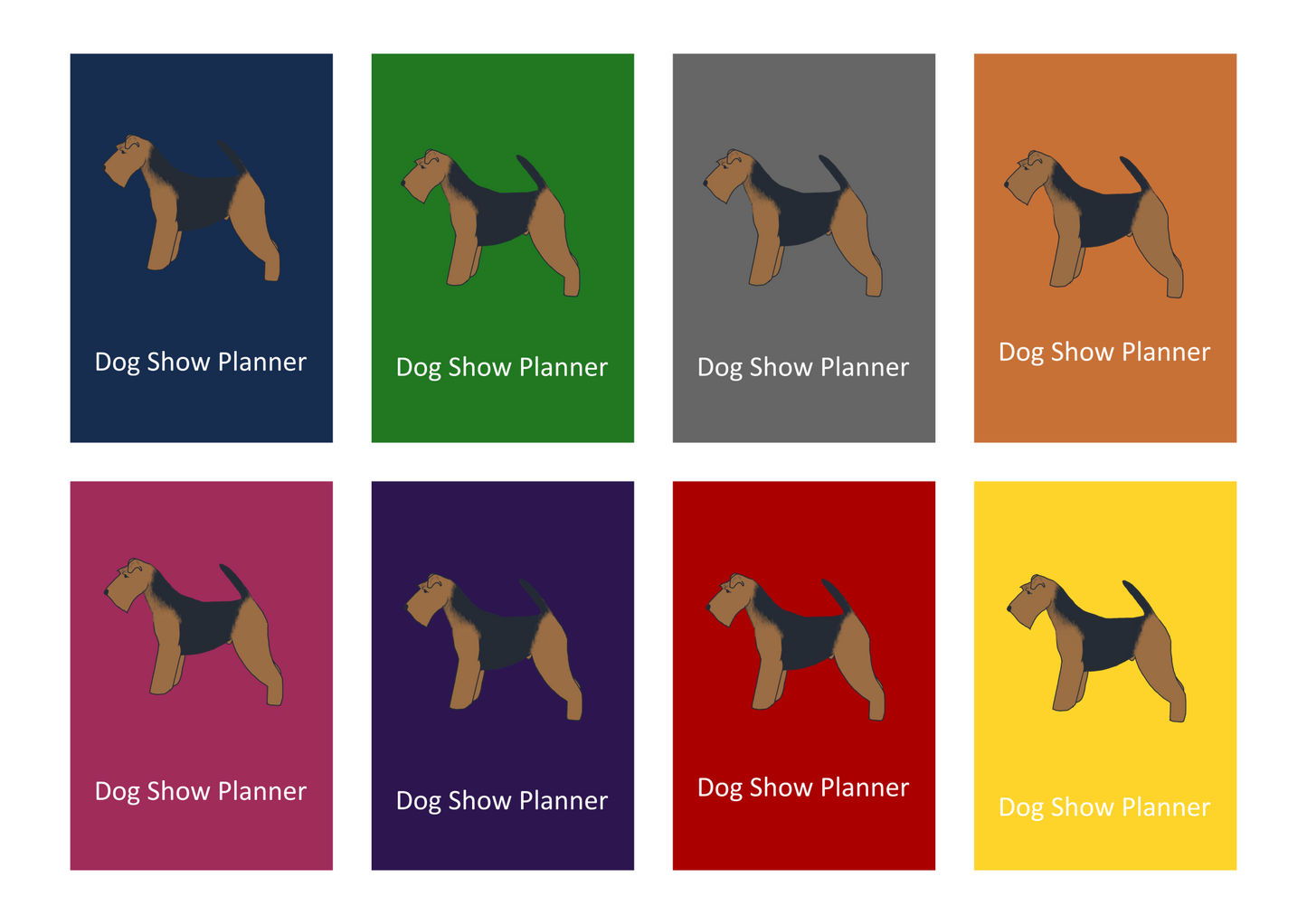Welsh Terrier Dog Show Planner Book