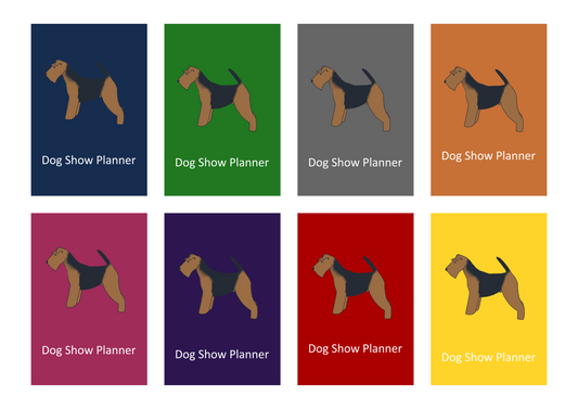 Welsh Terrier Dog Show Planner Book