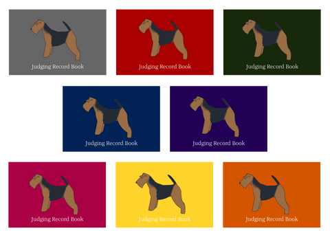 Welsh Terrier Dog Show Judging Record Book