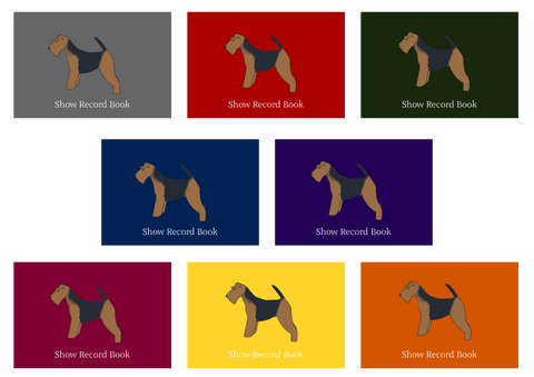 Welsh Terrier Dog Show Record Book