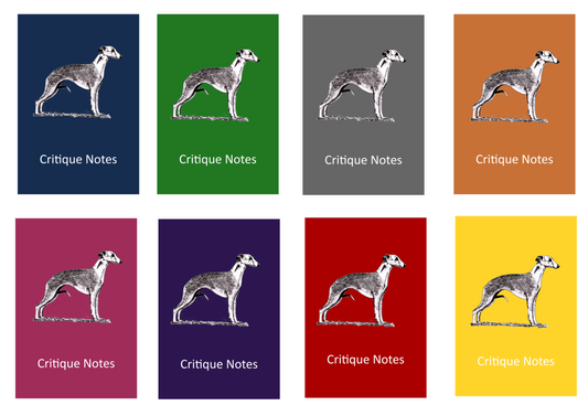 Whippet Dog Show Judging Critique Notes Book A5