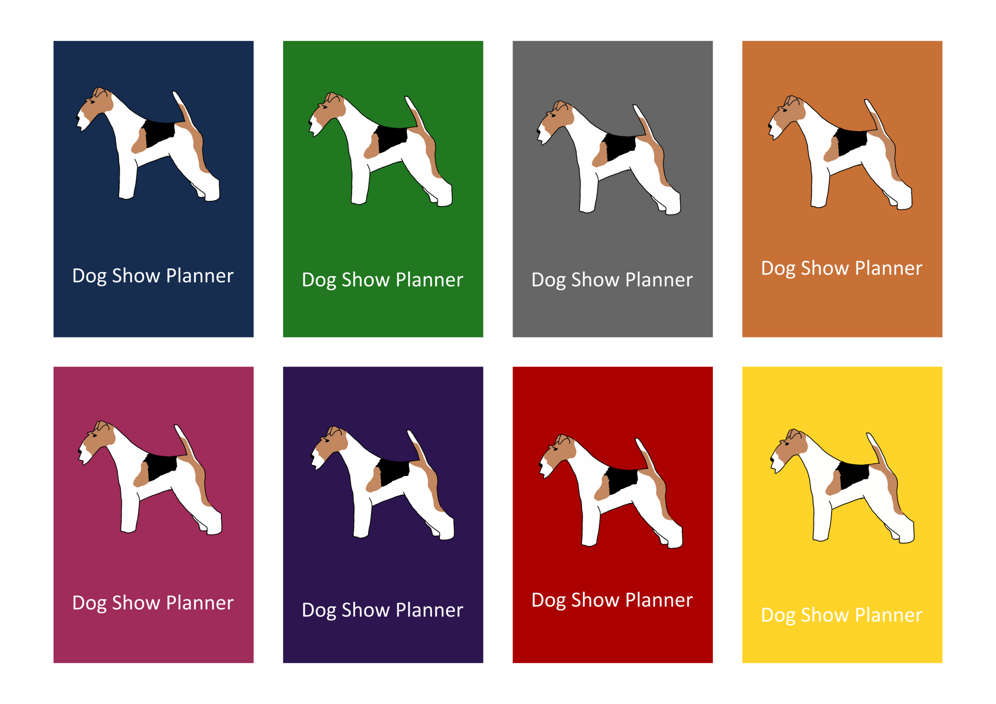 Whippet Dog Show Planner Book