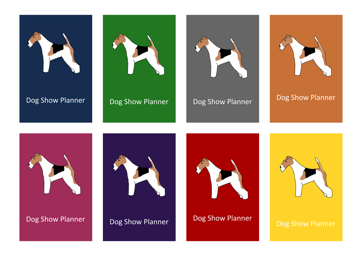 Wire Fox Terrier Dog Show Planner Book