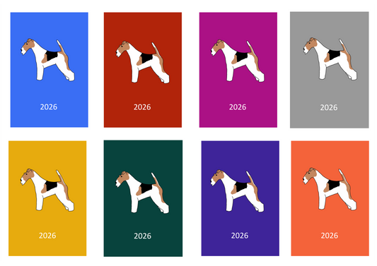 Wire Fox Terrier Week Per View 2026 Diary: A4, A5 or A6, Dog Show, Normal or Appointment