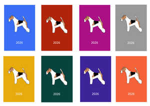 Wire Fox Terrier Week Per View 2026 Diary: A4, A5 or A6, Dog Show, Normal or Appointment