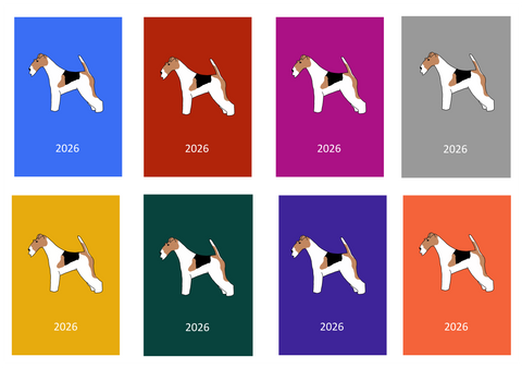 Wire Fox Terrier Week Per View 2026 Diary: A4, A5 or A6, Dog Show, Normal or Appointment