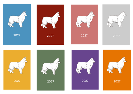 White Swiss Shepherd Week Per View 2027 Diary: A4, A5 or A6, Dog Show, Normal or Appointment