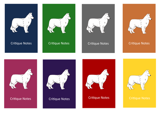 White Swiss Shepherd Dog Show Judging Critique Notes Book A5
